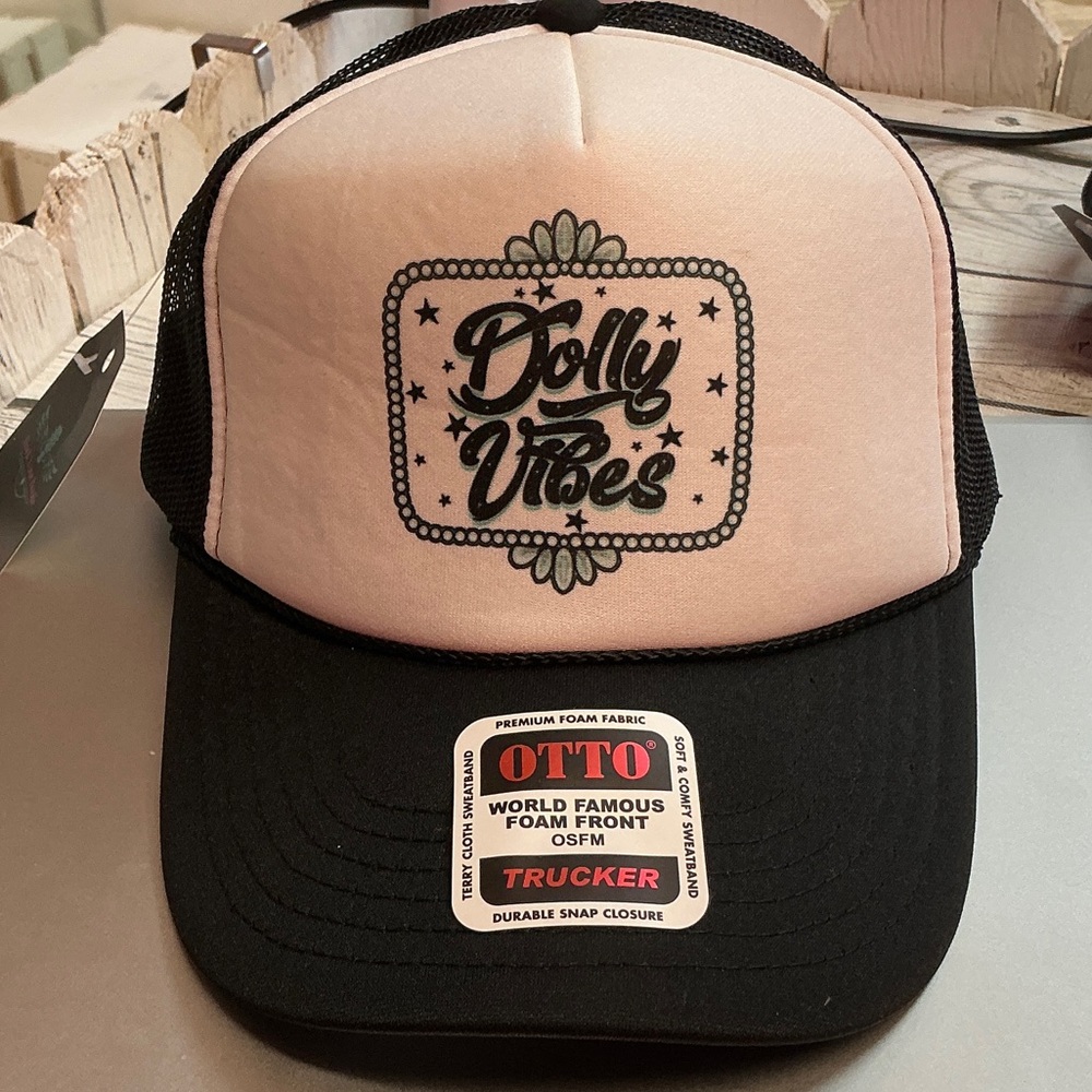 OTTO Pink and Black Trucker Hat
